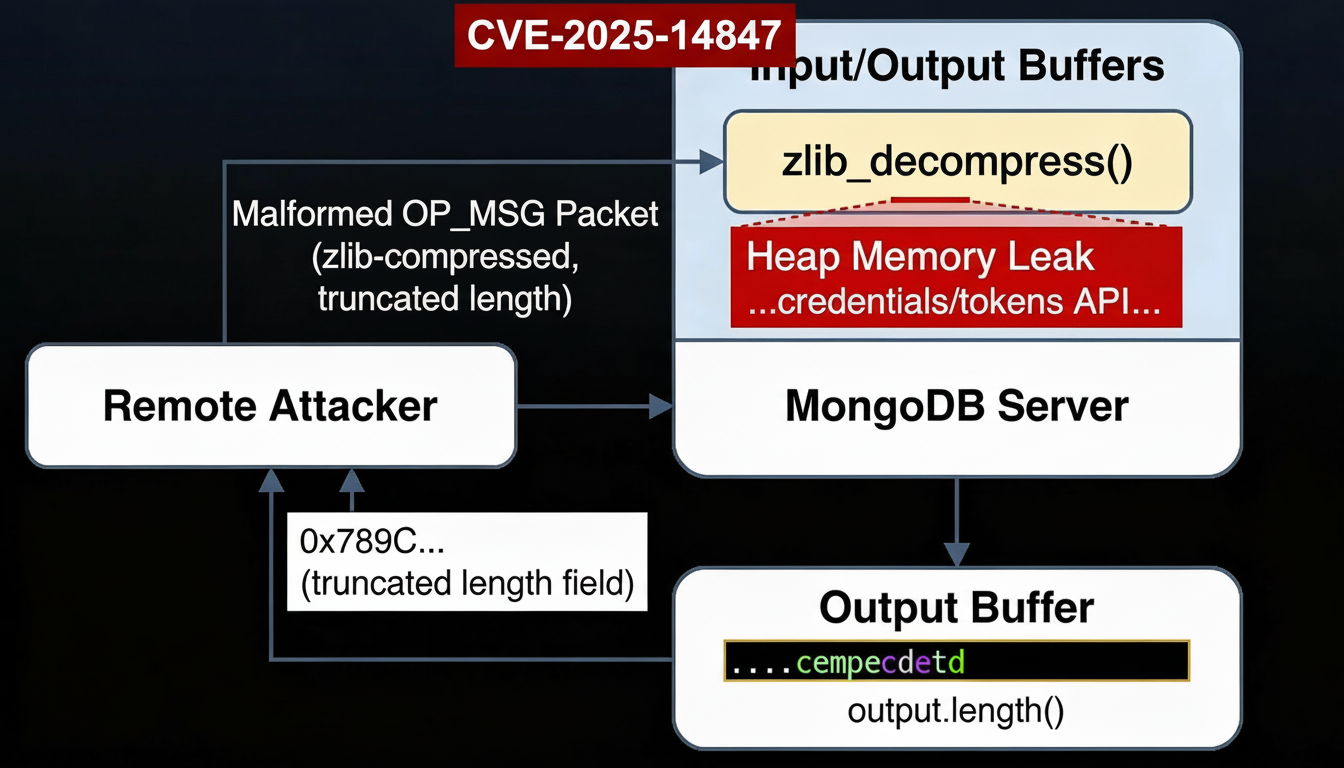 CVE-2025-14847 MongoBleed MongoDB